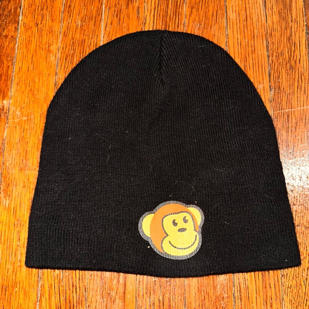 Vintage Monkey Timmy Face Beanie Cap - Thinkgeek Black Hat Gamestop Exclusive